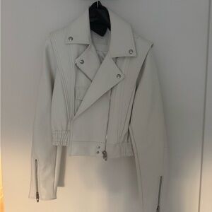 Blank NYC White Leather Jacket